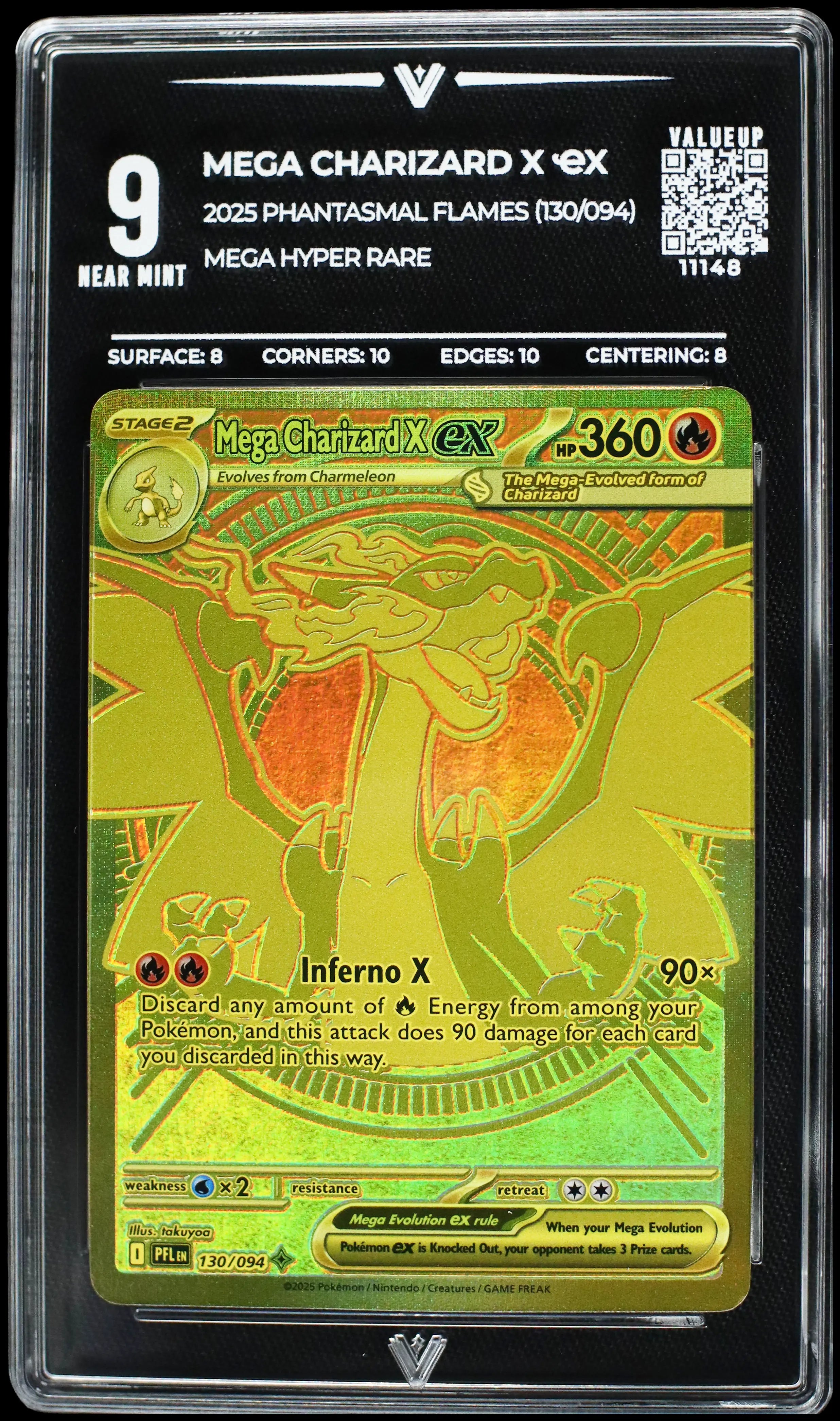 11148 Mega Charizard X EX