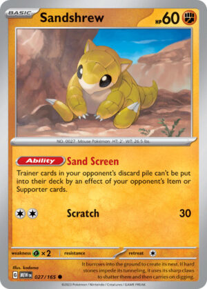 Sandshrew 027/165